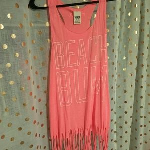 Vs Pink swimsuit cover-up medium